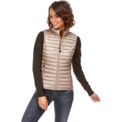 Kamizelka w kolorze szarobrązowym. Brązowe kamizelki damskie marki Snowie Collection, s. W wyprzedaży za 159,95 zł.
