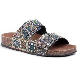 Klapki SCHOLL - Greeny Malaren MF29005 Green/Orange. Pomarańczowe klapki damskie Scholl, bez wzorów, z tworzywa sztucznego, bez obcasa. Za 229,00 zł.