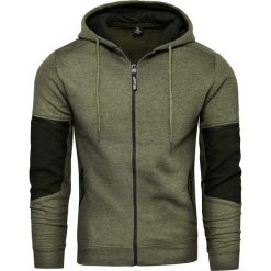 Bluza męska na zamek zielona Recea. Zielone bluzy męskie Recea, xl, bez wzorów, z bawełny, z kapturem, bez rękawów, z kapturem. Za 49,99 zł.
