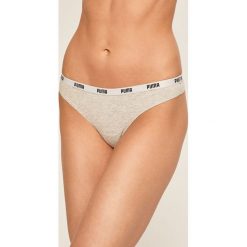 Puma - Stringi (3-pack). Czarne majtki damskie Puma, xs, z elastanu. W wyprzedaży za 89,90 zł.