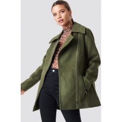 Trendyol Kurtka jeansowa Furry Zipper - Green. Szare kurtki damskie jeansowe marki Trendyol, na co dzień, l, casualowe, midi, rozkloszowane. Za 283,95 zł.