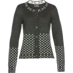 Kardigany damskie: Sweter rozpinany bonprix ciemnoszary