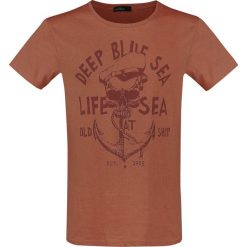 T-shirty męskie: Urban Surface Old Ship T-Shirt odcienie czerwonego