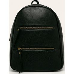 Answear - Plecak. Czarne plecaki damskie ANSWEAR, bez wzorów, ze skóry ekologicznej, eleganckie. W wyprzedaży za 59,90 zł.