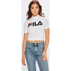 Fila - Top. Białe topy damskie marki Fila, s, z nadrukiem, z elastanu. Za 179,90 zł.