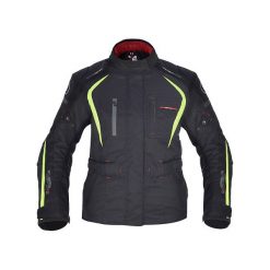 Kurtka turystyczna OXFORD DAKOTA 1.0 kolor czarny/fluorescencyjny, rozmiar 8. Czarne kurtki damskie OXFORD, bez wzorów, z zamszu, bez kaptura. Za 549,00 zł.