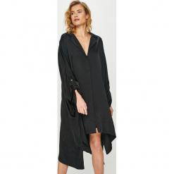 Answear - Sukienka NOMAD. Czarne długie sukienki ANSWEAR, na co dzień, uniwersalny, z wiskozy, casualowe. Za 269,90 zł.