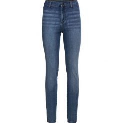 Dżinsy Super Skinny z wysoką talią bonprix niebieski "stone”. Niebieskie jeansy damskie bonprix, bez wzorów, z elastanu. Za 99,99 zł.