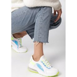Biało-Żółte Sneakersy Cordwainer. Białe buty sportowe damskie Born2be. Za 109,99 zł.