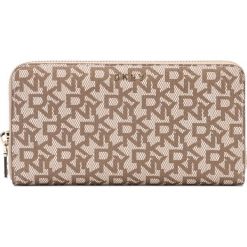 DKNY Bryant Portfel Brązowy Beżowy. Pomarańczowe portfele damskie DKNY, bez wzorów, z materiału. Za 573,95 zł.