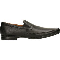 Mokasyny ILARIO. Czarne mokasyny męskie Gino Rossi, ze skóry, eleganckie. Za 249,90 zł.