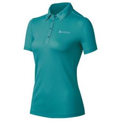 Topy sportowe damskie: Odlo Koszulka damska s/s TINA zielona r. S