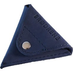 Skórzana bilonówka coin wallet BRODRENE CW01 granatowy - Granatowy. Niebieskie portfele męskie Brødrene, bez wzorów, ze skóry. Za 39,99 zł.