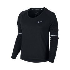 Nike W NK BRTHE TOP LS, 10 | URUCHOMIENIE | KOBIETY | TOP Z DŁUGIM RĘKAWEM | CZARNY | L. Czarne topy damskie Nike, l, bez wzorów, z długim rękawem, do biegania, dri-fit (nike). W wyprzedaży za 165,38 zł.