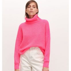 Sweter z golfem - Różowy. Różowe golfy damskie Reserved, s, bez wzorów, bez rękawów. Za 79,99 zł.