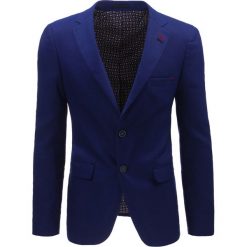 Marynarki męskie: Marynarka męska casual niebieska (mx0389)