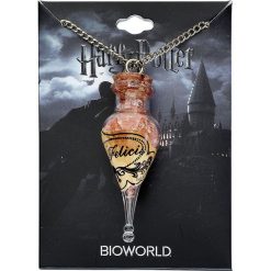 Harry Potter Bottle Naszyjnik złoty. Żółte naszyjniki damskie Harry Potter, szklane. Za 79,90 zł.