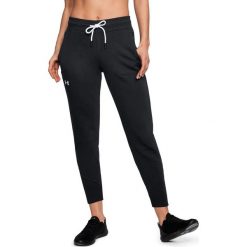 Bryczesy damskie: Under Armour Spodnie damskie Slim Leg Rib Cuff Jogger czarne r. M (1320607-001)