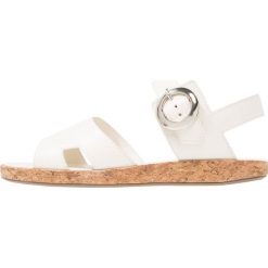 Rzymianki damskie: Whistles LOW WITH ROUND BUCKLE Sandały white