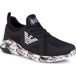 Sneakersy EA7 EMPORIO ARMANI - X8X058 XK138 A120 Black/White. Czarne sneakersy męskie EA7 Emporio Armani, na co dzień, bez wzorów, ze skóry ekologicznej, klasyczne, bez zapięcia. W wyprzedaży za 479,00 zł.