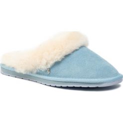 Kapcie EMU AUSTRALIA - Jolie W10015 Baby Blue. Niebieskie klapki damskie EMU Australia, bez wzorów, ze skóry, bez obcasa. W wyprzedaży za 159,00 zł.