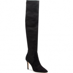 Muszkieterki GUESS - FLBLL4 FAB11 BLACK. Czarne kowbojki damskie Guess, z materiału. Za 899,00 zł.