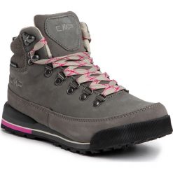 Trekkingi CMP - Heka Wmn Hiking Shoes Wp 3Q49556 Graffite/Strawberry 69BN. Szare trapery damskie CMP, ze skóry, bez obcasa, bez zapięcia. W wyprzedaży za 259,00 zł.