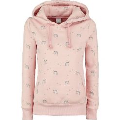 Bluzy rozpinane damskie: Sublevel Einhorn Hoody Bluza z kapturem damska jasnoróżowy (Light Pink)