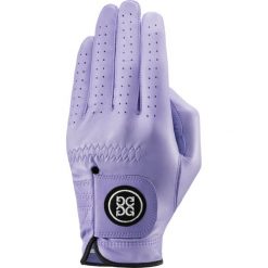 Rękawica golfowa G/FORE. Żółte rękawiczki damskie G/Fore, bez wzorów, ze skóry. Za 150,00 zł.