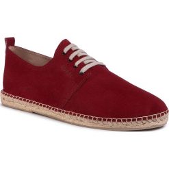 Espadryle QUAZI - QZ-70-04-000707 808. Czerwone espadryle męskie QUAZI, bez wzorów, ze skóry. W wyprzedaży za 199,00 zł.