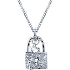 Pozłacany naszyjnik z kryształami - (D)40 cm. Szare naszyjniki damskie Diamond Style, z kryształem, złote. W wyprzedaży za 79,95 zł.
