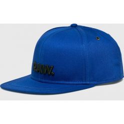 G-Star Raw - Czapka. Niebieskie czapki męskie G-Star RAW, bez wzorów, z bawełny, retro. Za 149,90 zł.