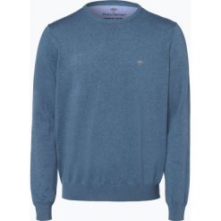 Fynch Hatton - Sweter męski, niebieski. Niebieskie swetry klasyczne męskie Fynch-Hatton, m, z dzianiny. Za 249,95 zł.