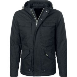 Kurtki męskie: Streetspun Short Twill Parka Kurtka zimowa czarny