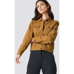 Lasula Kurtka jeansowa oversize - Brown. Brązowe kurtki damskie jeansowe marki Lasula. Za 141,95 zł.
