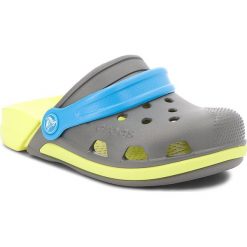Sandały chłopięce: Klapki CROCS – Electro III Clog K 204991 Slate Grey/Tennis Ball Green