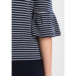 Bluzki asymetryczne: TOM TAILOR DENIM STRIPED BELL SLEEVE Bluzka z długim rękawem sky captain blue