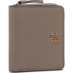 Mały Portfel Damski TORY BURCH - Robinson Bi-Fold Wallet 56621 Gray Heron 082. Szare portfele damskie Tory Burch, bez wzorów, ze skóry. Za 779,00 zł.