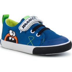 Trampki GARVALIN - 202805 S A-Azul Electrico. Niebieskie trampki chłopięce Garvalin, bez wzorów, z gumy, na rzepy. Za 129,00 zł.