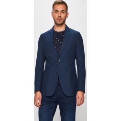 S.Oliver Black Label - Marynarka. Niebieskie garnitury męskie s.Oliver BLACK LABEL, s, bez wzorów, z bawełny. W wyprzedaży za 429,90 zł.