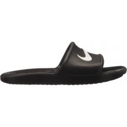 KLAPKI KAWA SHOWER (GS). Klapki damskie Nike, w paski, z syntetyku, bez obcasa. Za 99,99 zł.