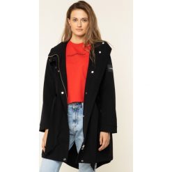 Parka Calvin Klein Tie Waist K20K201571. Czarne kurtki damskie Calvin Klein, m, bez wzorów, z elastanu, bez kaptura. W wyprzedaży za 979,00 zł.
