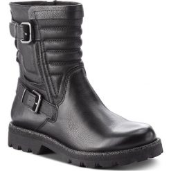 Botki TAMARIS - 1-25419-29 Black 001. Czarne botki damskie na obcasie Tamaris, z materiału. W wyprzedaży za 239,00 zł.