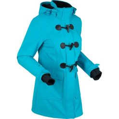 Kurtka budrysówka softshell bonprix ciemnoturkusowy. Niebieskie kurtki damskie bonprix, bez wzorów, z softshellu. Za 249,99 zł.