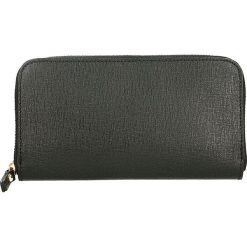 Skórzany portfel w kolorze czarnym - 20 x 11 x 3 cm. Czarne portfele damskie ORE10, ze skóry. W wyprzedaży za 109,95 zł.