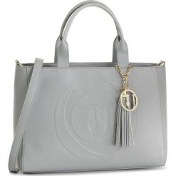 Torebka TRUSSARDI JEANS - Faith Shopper Md Tumbled 75B00844 E010. Szare torby damskie na zakupy Trussardi Jeans, bez wzorów, z jeansu, klasyczne, bez dodatków. Za 599,00 zł.