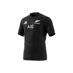 Koszulka do rugby replika All Blacks 2016 2018. Czarne koszulki męskie Adidas, m, bez wzorów, bez kołnierzyka, bez rękawów. Za 259,99 zł.