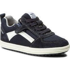 Sneakersy GEOX - J Vita A J82A4A 01422 C4211 S Navy/White. Niebieskie półbuty męskie Geox, bez wzorów, ze skóry, na sznurówki. W wyprzedaży za 199,00 zł.