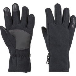 Rękawiczki "Connect Windproof" w kolorze czarnym. Czarne rękawiczki damskie Marmot, z materiału. W wyprzedaży za 86,95 zł.