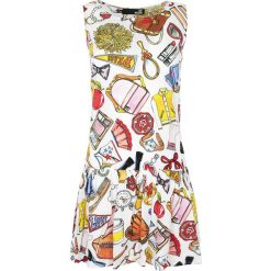 Sukienka Love Moschino. Szare kombinezony damskie Love Moschino, bez wzorów, z włoskim kołnierzykiem, bez rękawów. Za 1229,00 zł.
